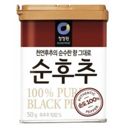 韩国进口清净园黑胡椒粉铁盒装50g