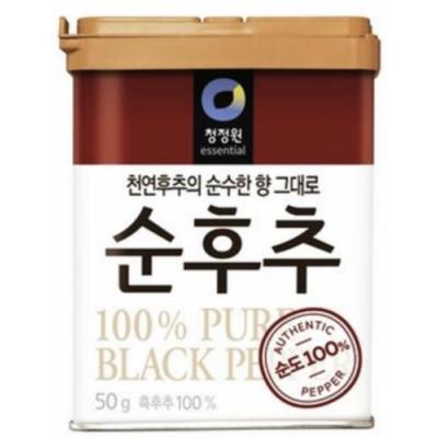 韩国进口清净园黑胡椒粉铁盒装50g