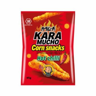 Koikeya Karamucho Corn Snacks Hot Chilli 65g