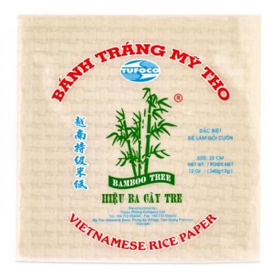 Bamboo Tree Rice Paper 22cm Square 340g