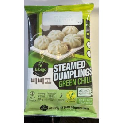 Bibigo Steamed Dumpling Green 168g (6pcs)